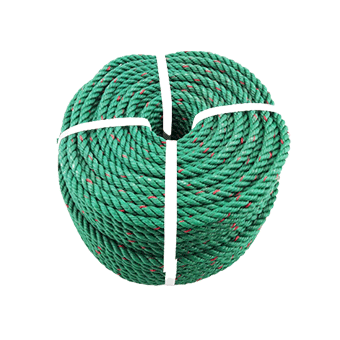 Green PE rope with red dot